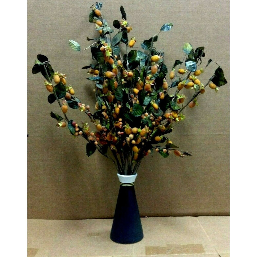 Pottery Barn West Elm Modern Home Decor Flower Vases Ceramic Black White Tube